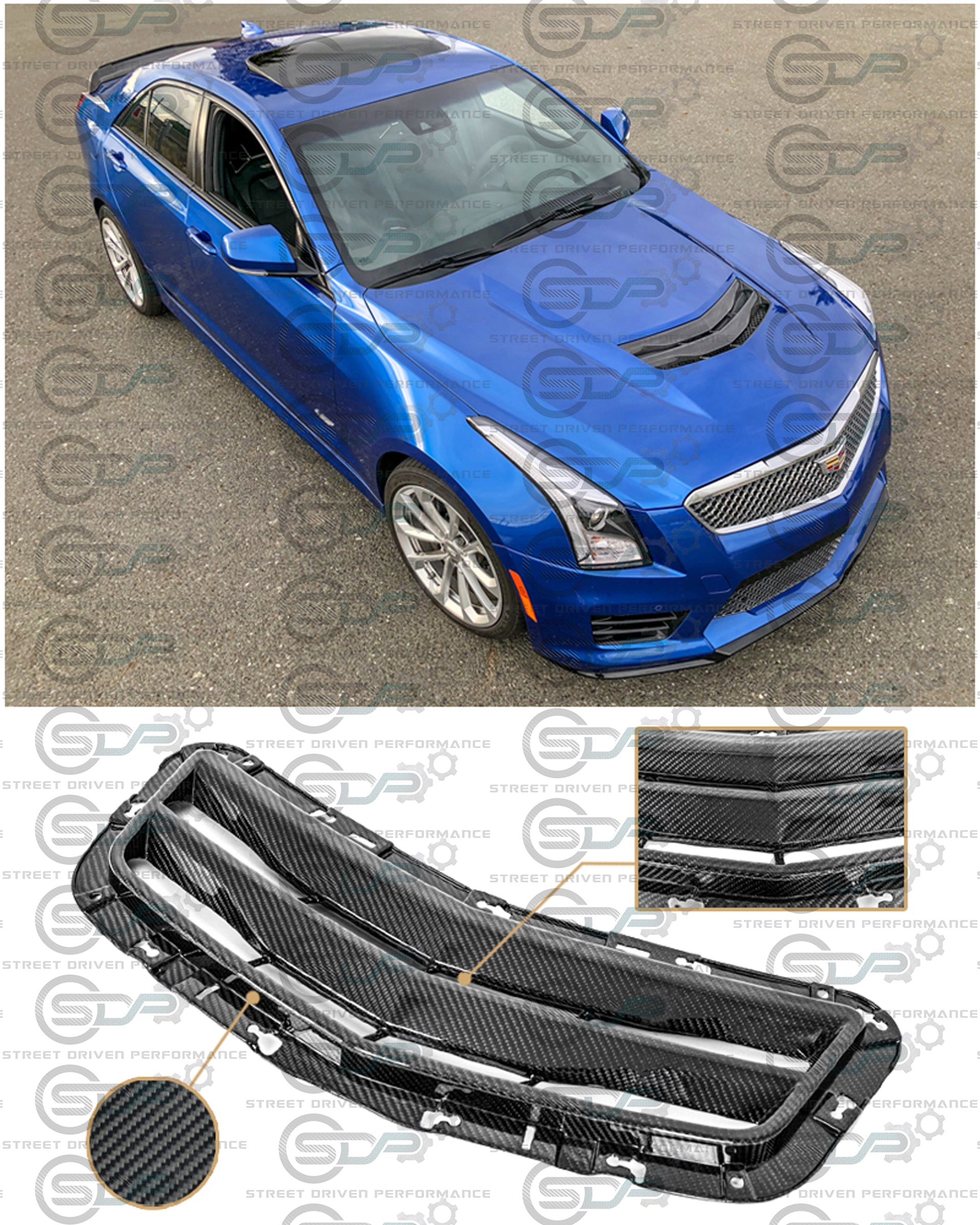 ATS-V - Carbon Fiber Hood Vent